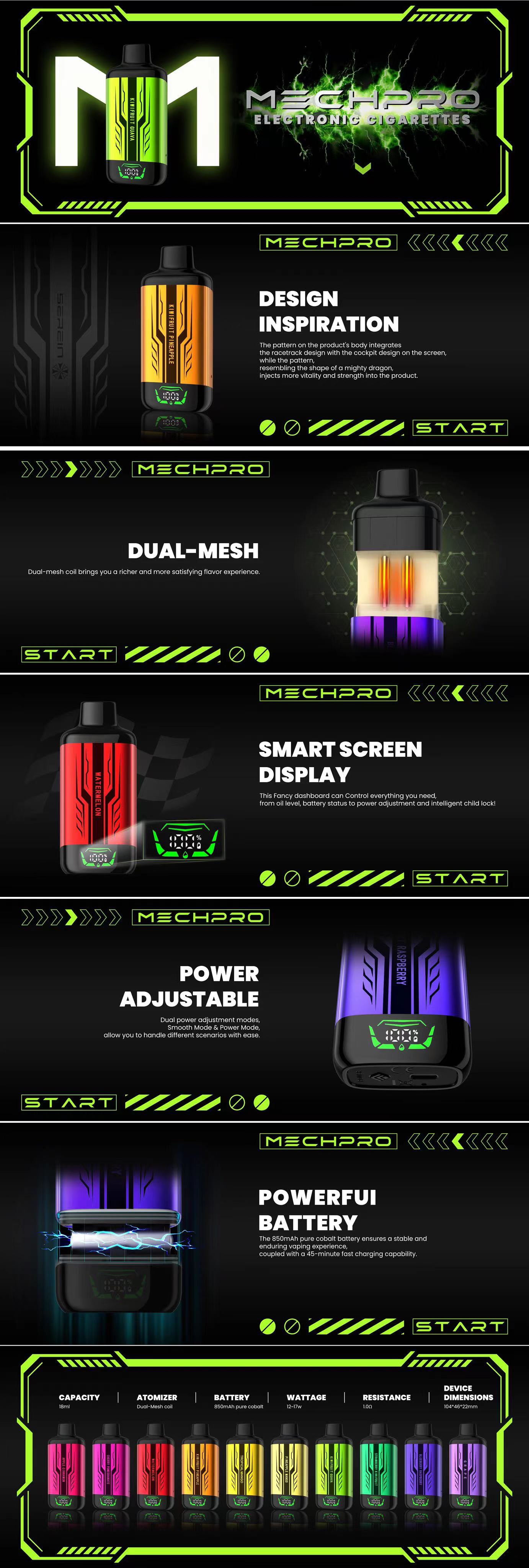 new SEREIN Mech Pro 10000-18000❗️Puffs 17 Flavors