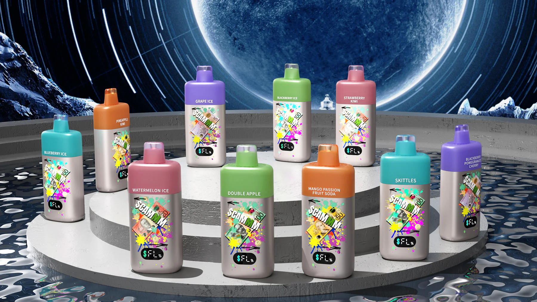 New CAMMM 15000 Puffs Disposable Vape 10 Flavors