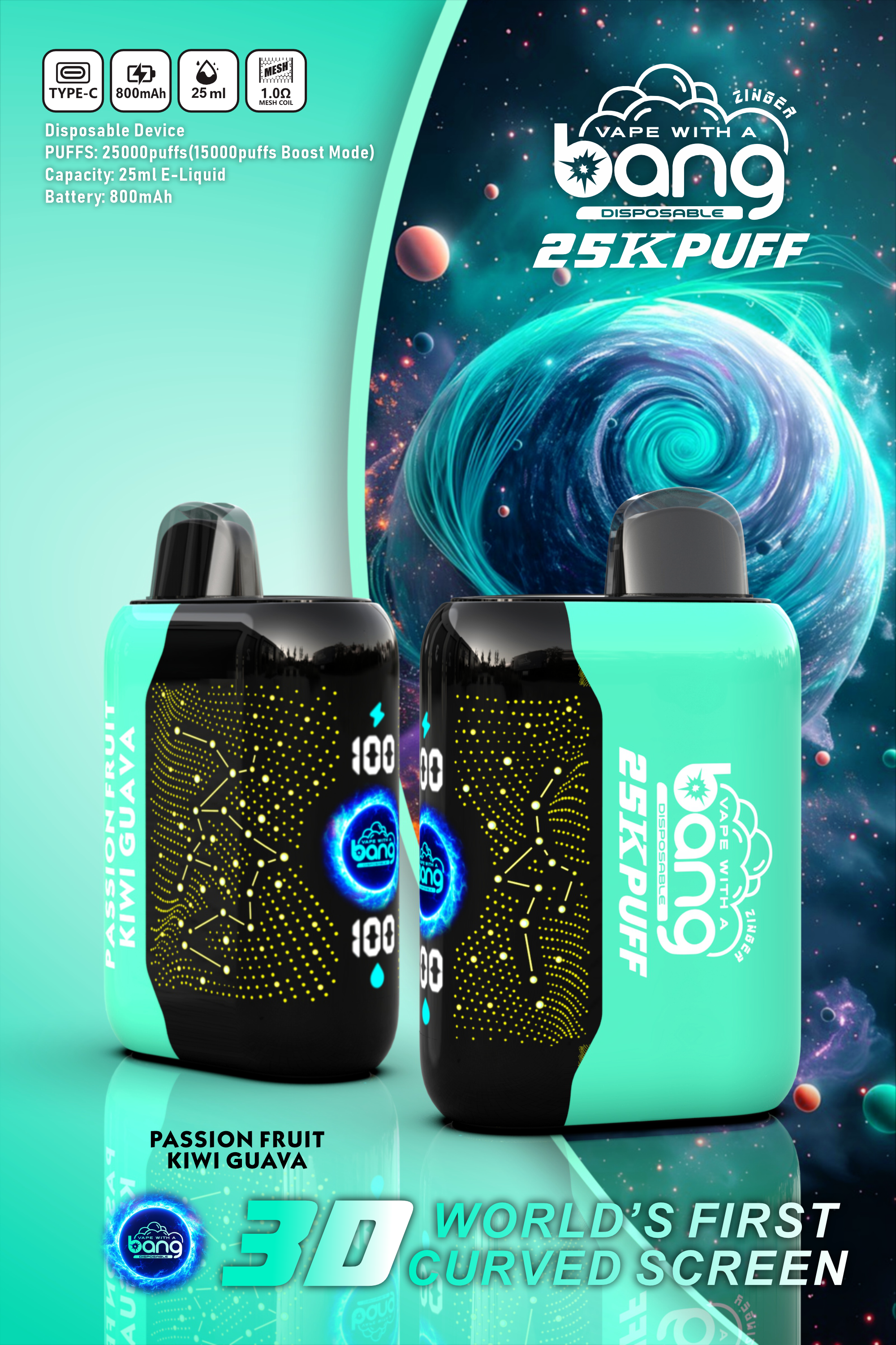 new Bang Starry 25000 Puffs Disposable Vape 15 Flavors