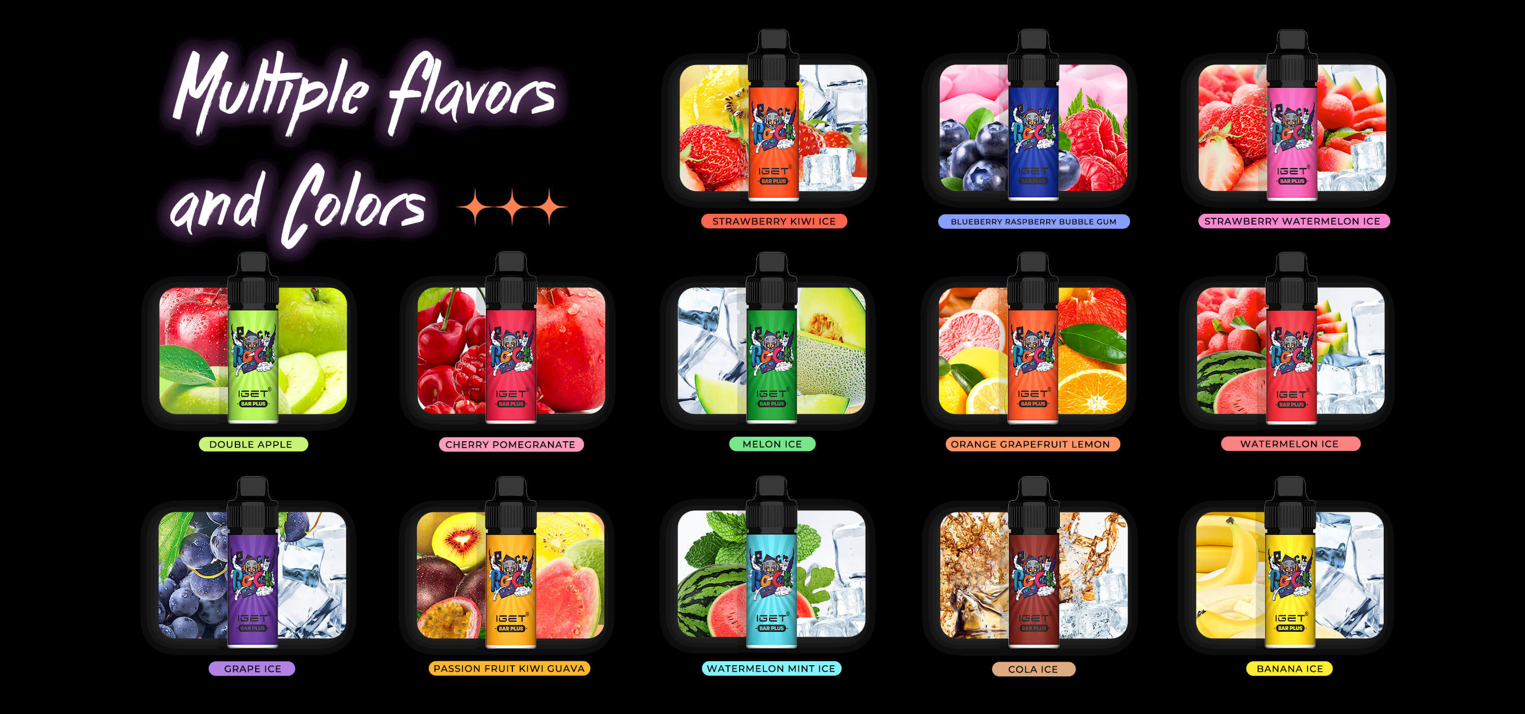 IGET BAR Plus 6000+ Puffs Pod Kit（Wala Device）21 Flavors