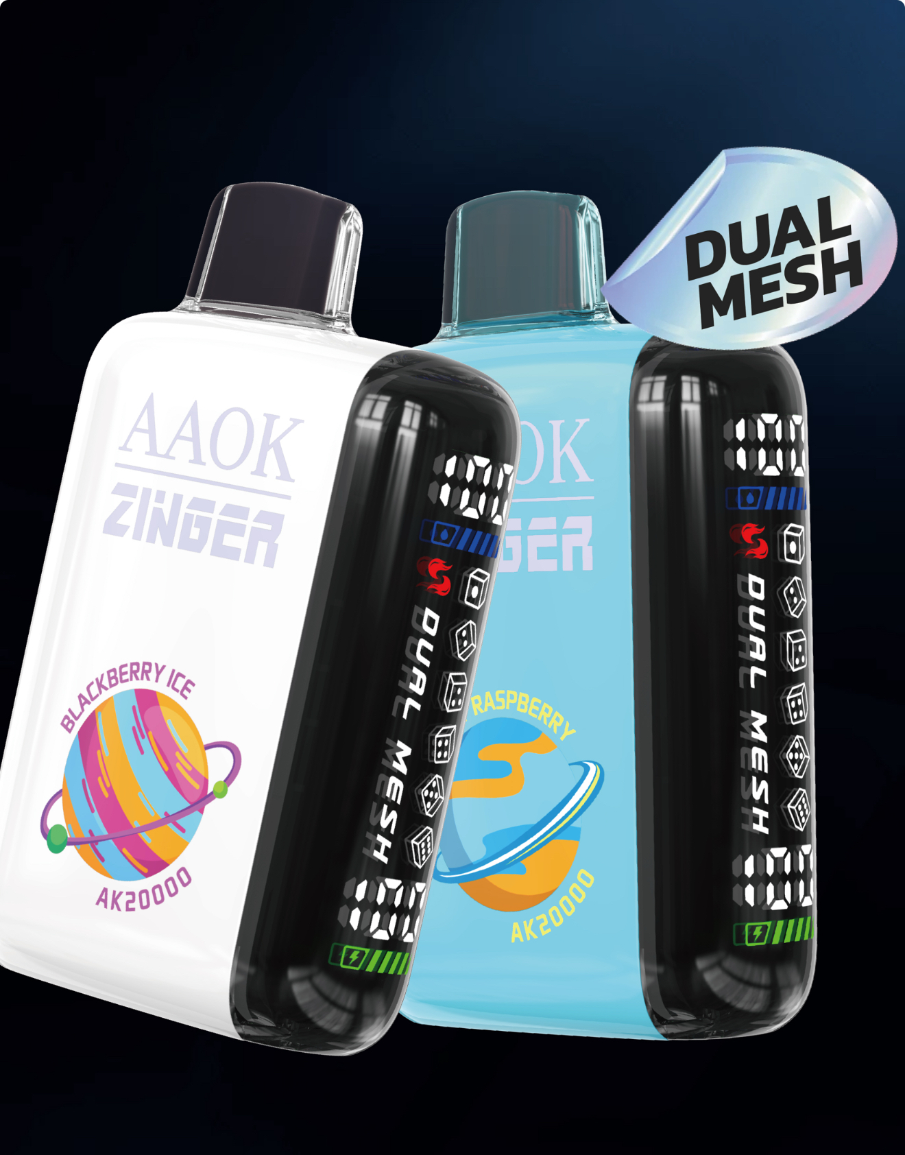 new AAOK 20000 Puffs Disposable Vape 21 Flavors