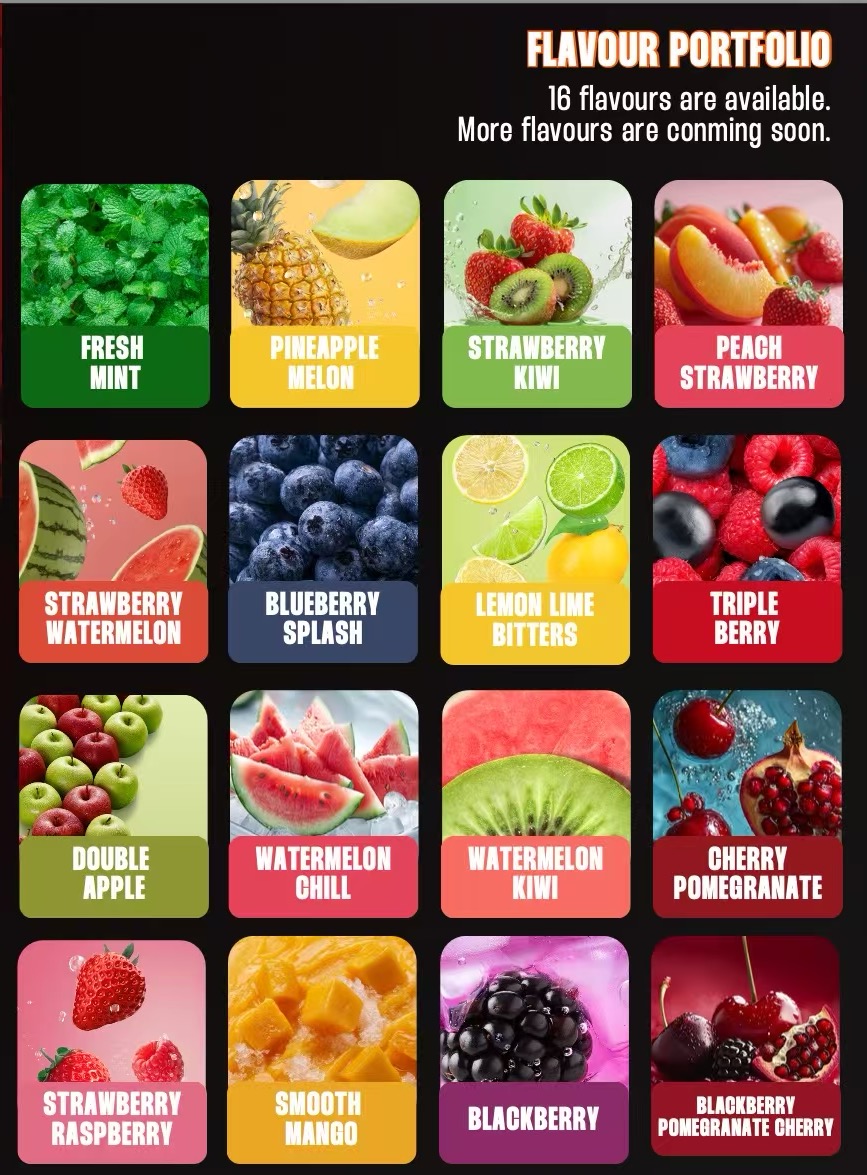 new Relx Sparta 18000 Puffs 20 Flavors