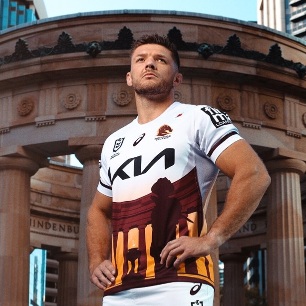 NRL Brisbane Broncos 2024 ANZAC Jersey RUGBYSKY