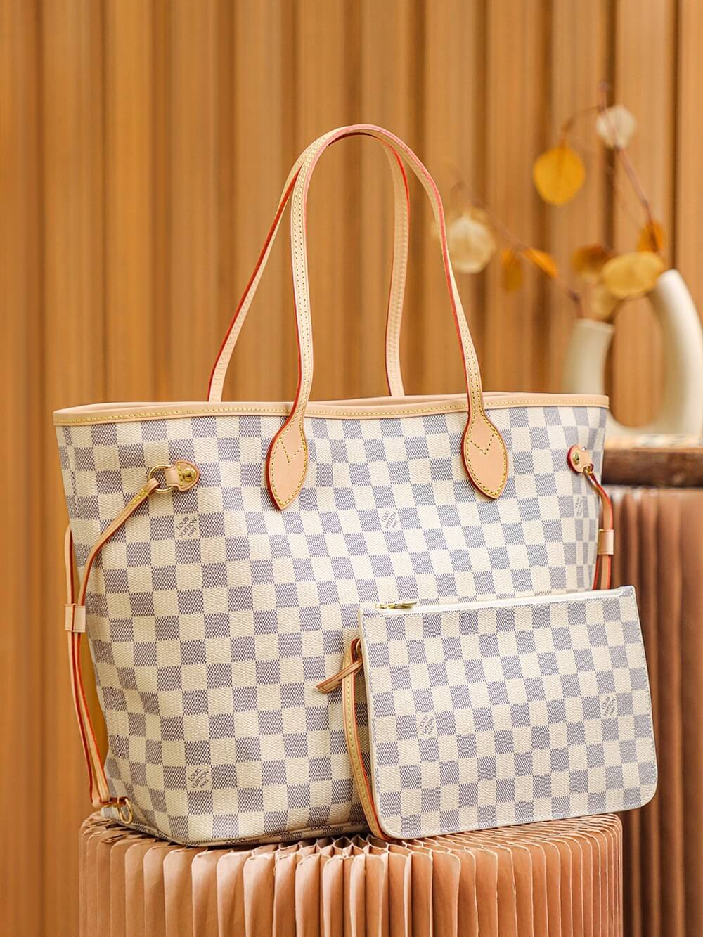 AAA Replica Louis Vuitton Damier Azur Neverfull MM Bag With