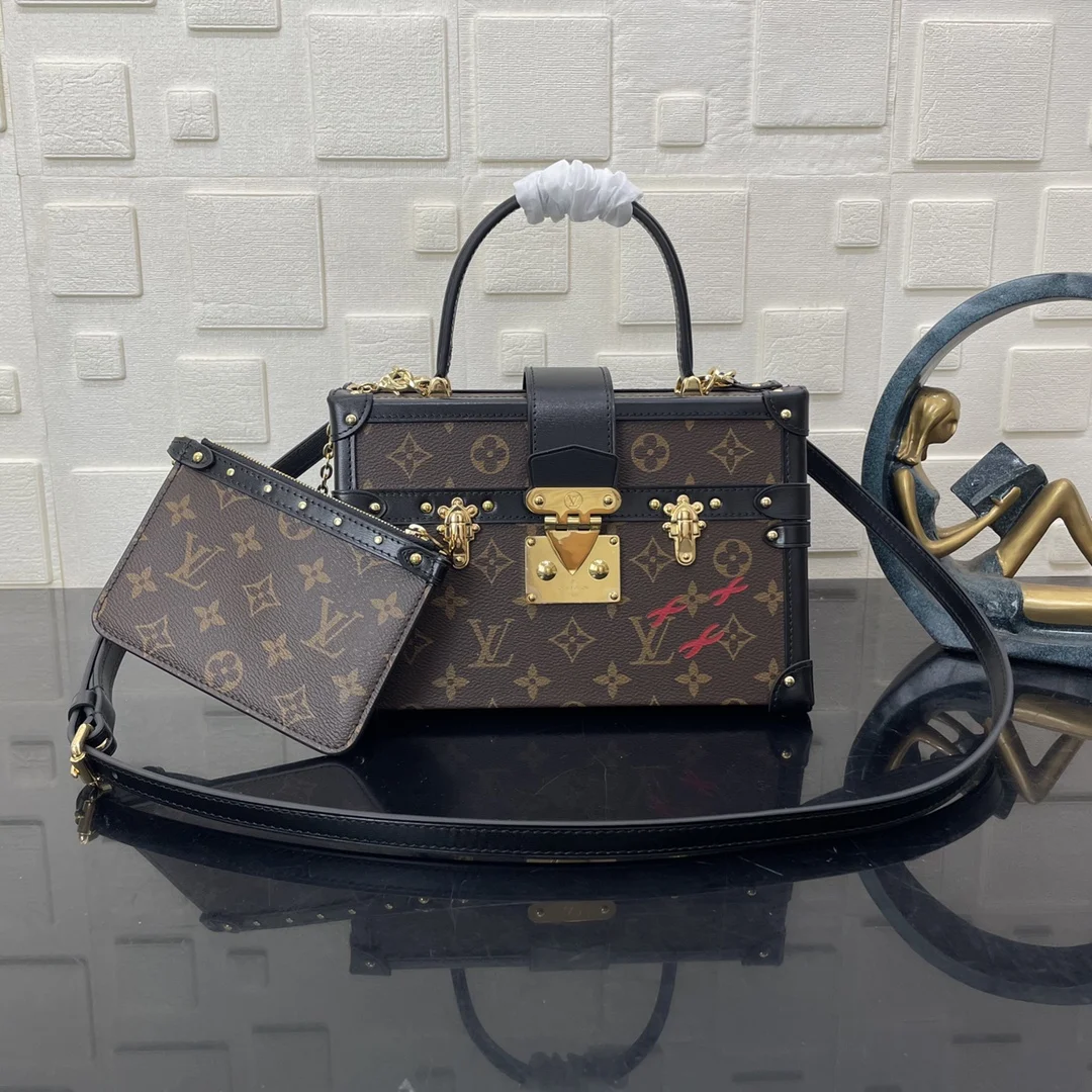 Louis Vuitton Monogram Canvas Petite Malle Shoulder Bag M45943