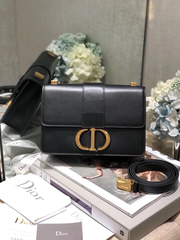 Replica Dior 30 Montaigne Bag Black