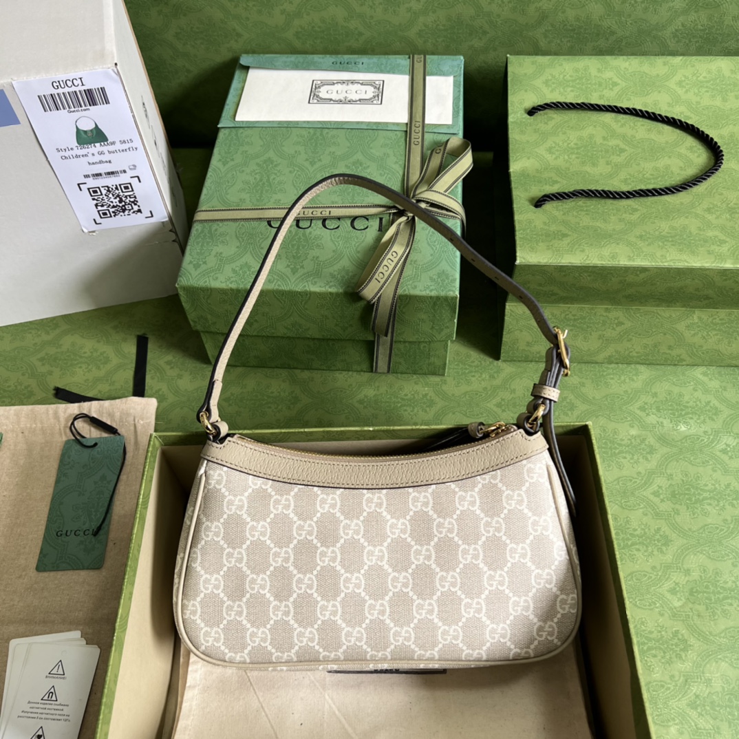 Gucci GG Canvas Charm Sling Pochette