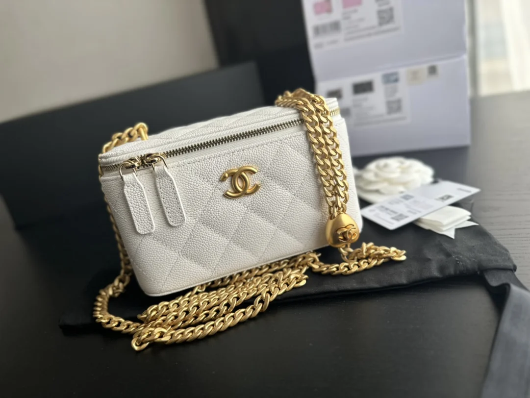 Chanel Mini Vanity Pearl crush, Luxury, Bags & Wallets on Carousell