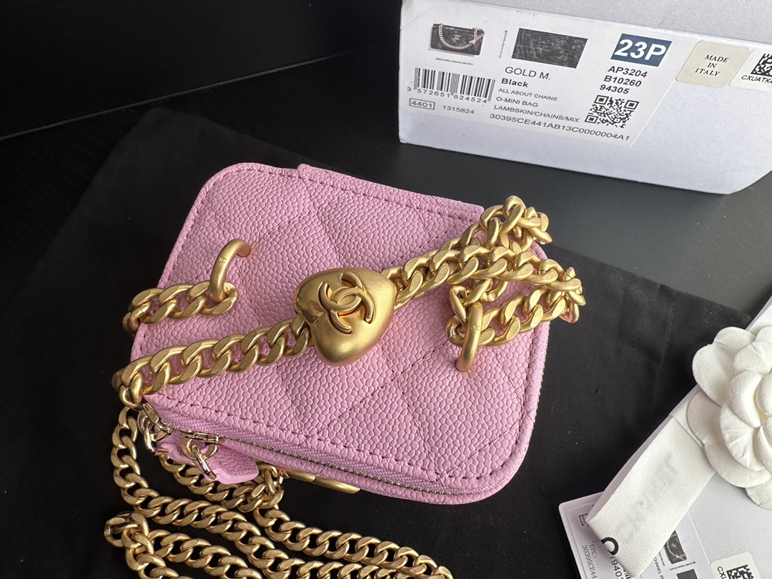 Replica Chanel Gabrielle Clutch With Chain A94505 Pink