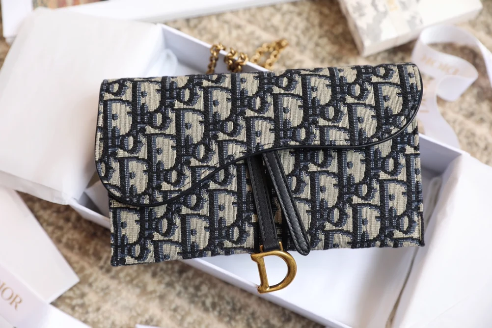 DIOR SADDLE WALLET ON CHAIN PURSE REVIEW 