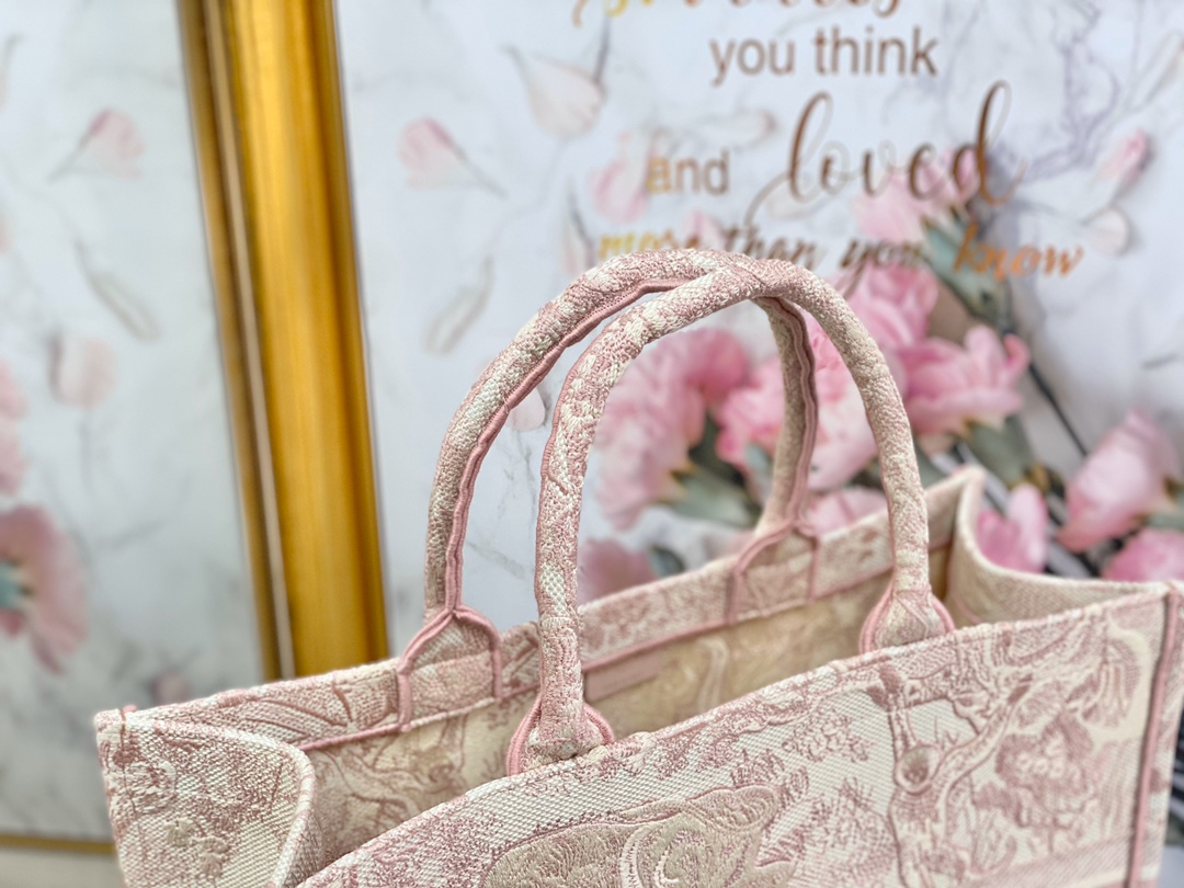Got it All Pink Toile Print Tote Bag