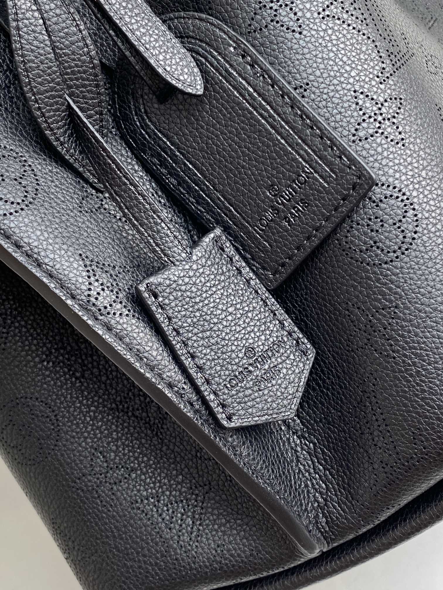Original Copy Louis Vuitton M55800 Muria Bucket Bag Perforated Leather with  Discreet Monogram Motif