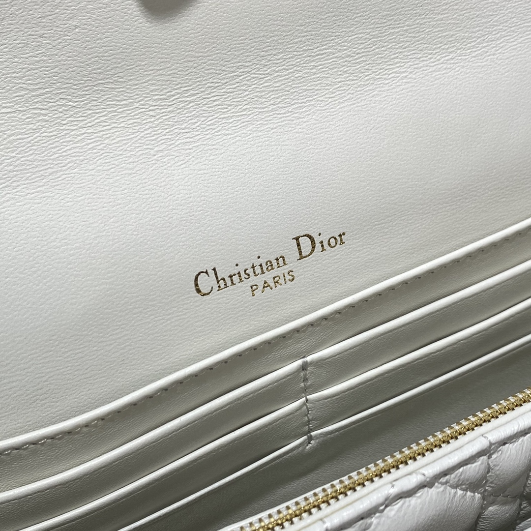 Miss Dior Chain Pouch Sand-Colored Cannage Lambskin