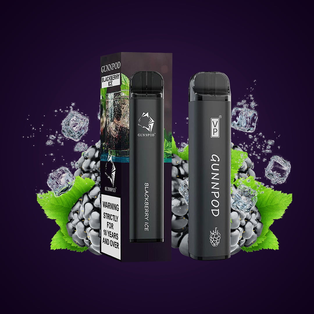Gunnpod Classic 2000 Puffs Strawberry Blackberry Ice