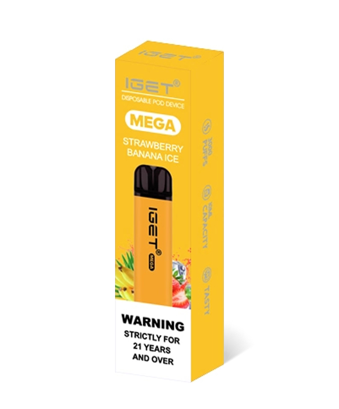 IGET Mega 3000 Puffs Strawberry Banana Ice