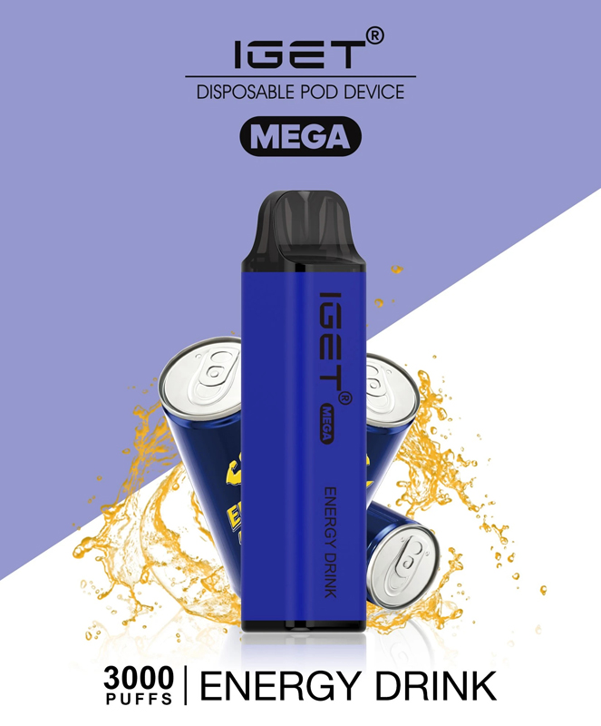 IGET Mega 3000 Puffs Blackberry Energy Drink