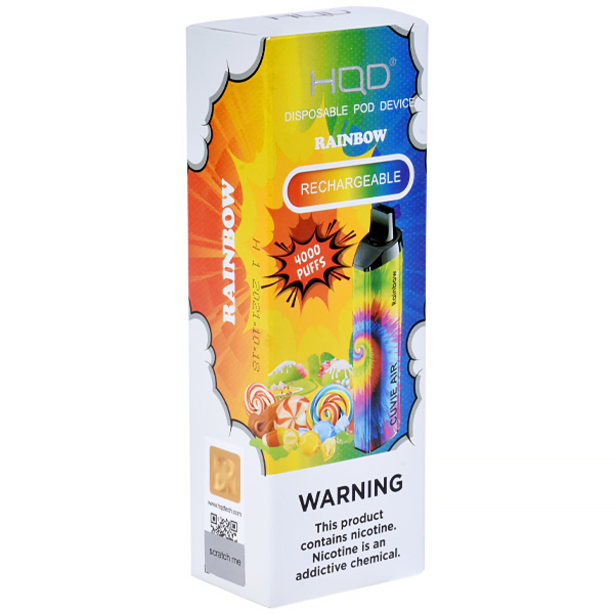 HQD Cuvie Air 4000 Puffs (Rechargeable) – Rainbow