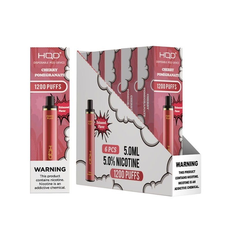 HQD Cuvie Plus – 1200 Puffs Vape – Cherry Pomegranate