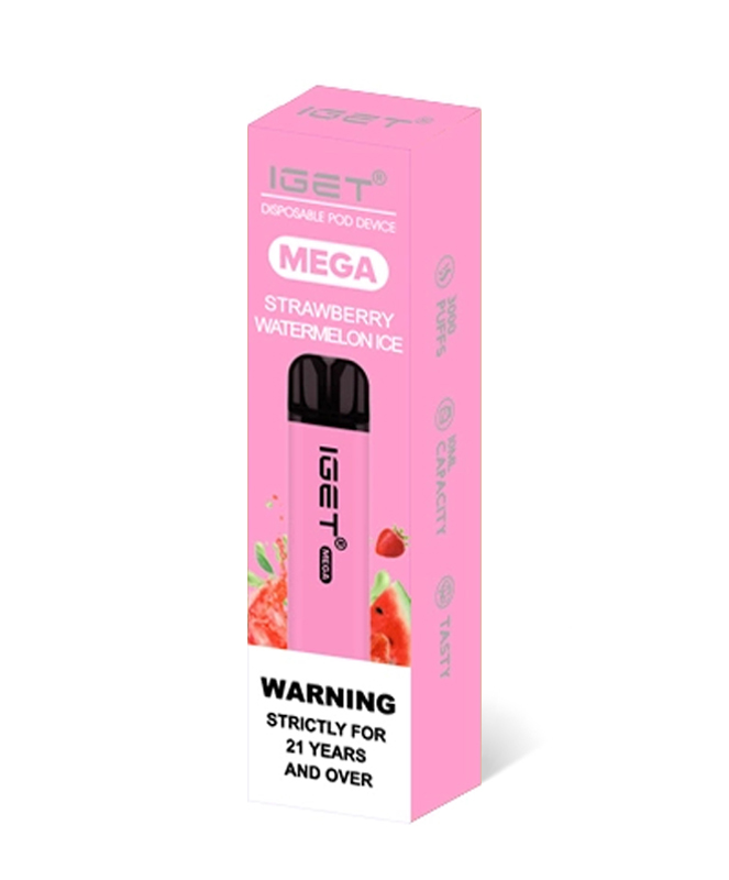 IGET Mega 3000 Puffs Strawberry Watermelon Ice