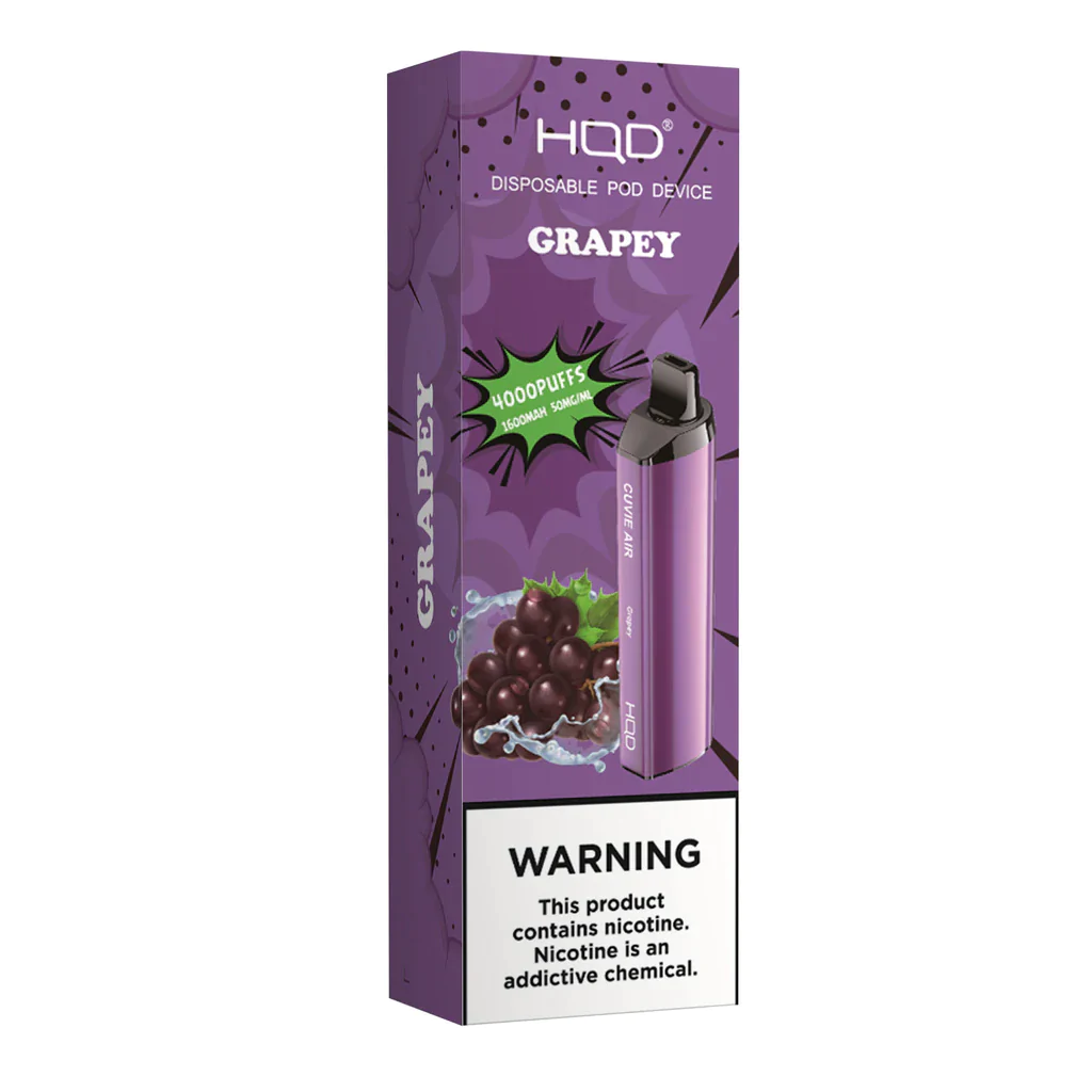 HQD Cuvie Air 4000 Puffs (Rechargeable) – Grapey