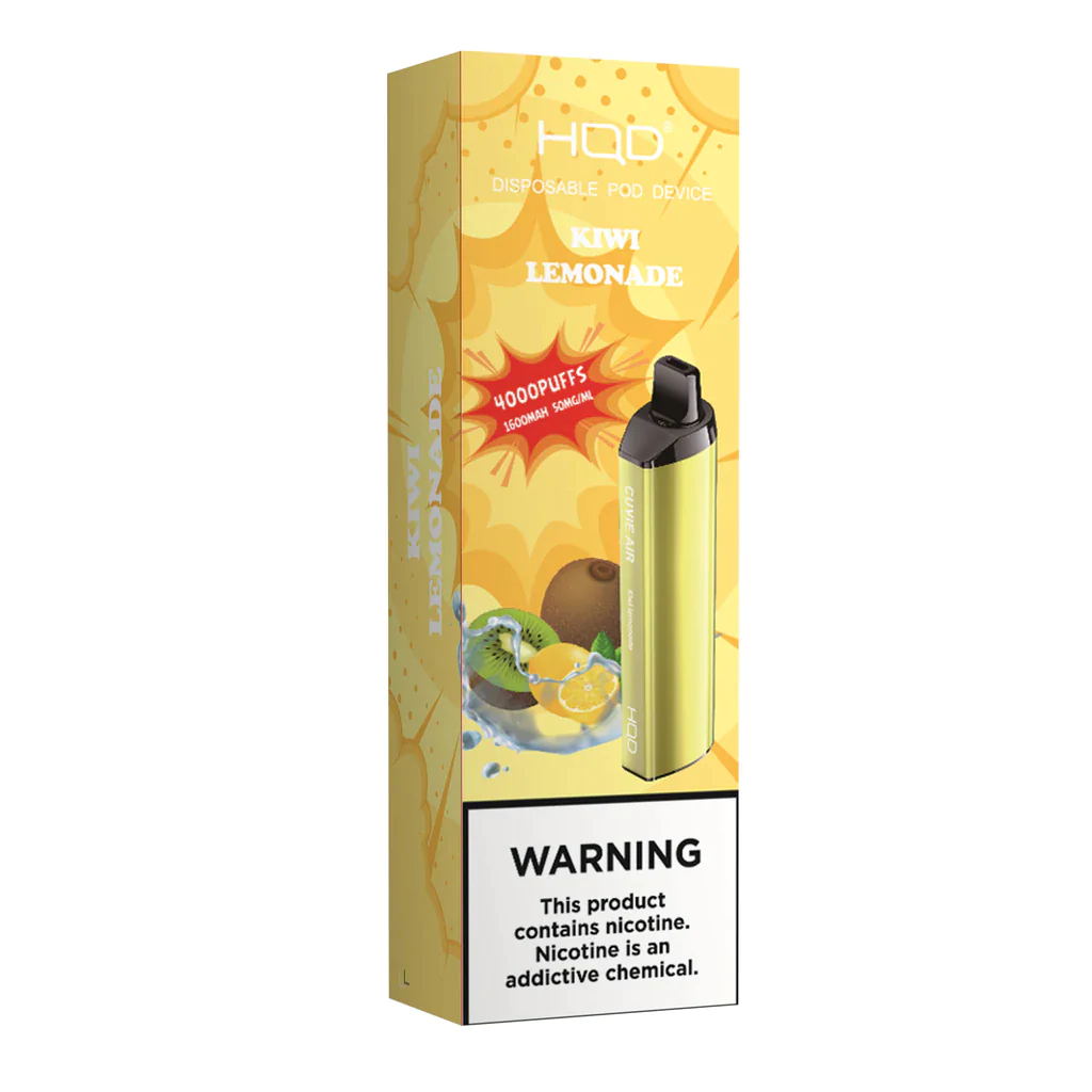 HQD Cuvie Air 4000 Puffs (Rechargeable) – Kiwi Lemonade