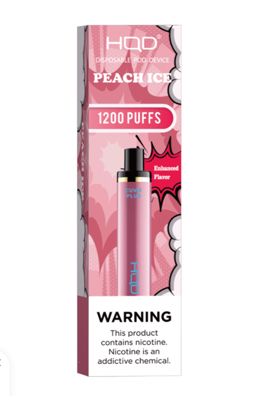 HQD Cuvie Plus – 1200 Puffs Vape – Peach Ice