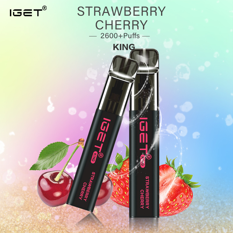 IGET King 2600 Puffs Strawberry Cherry