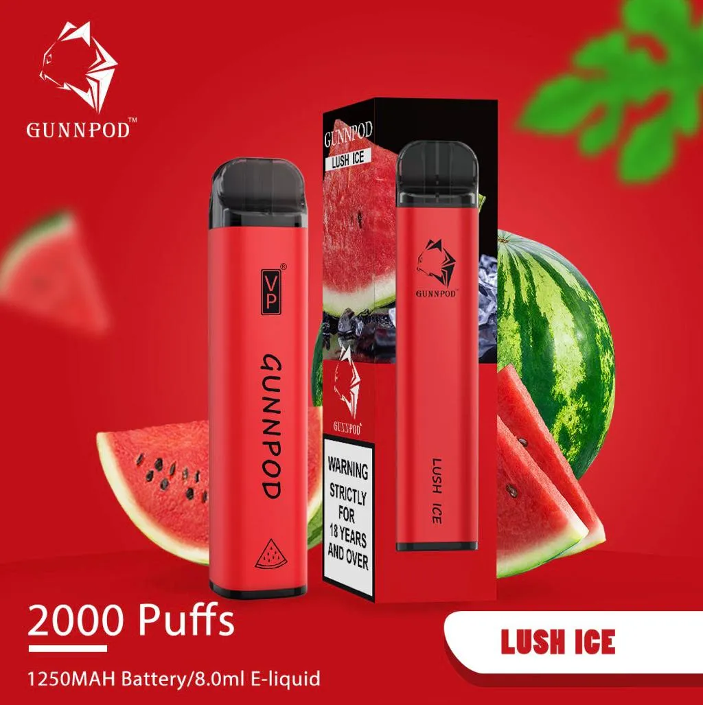 Gunnpod Classic 2000 Puffs Lush Ice