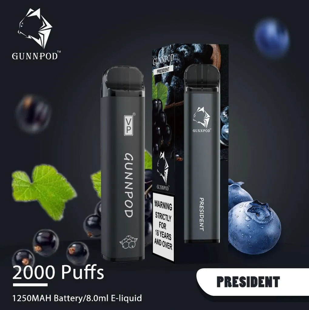 Gunnpod Classic 2000 Puffs President