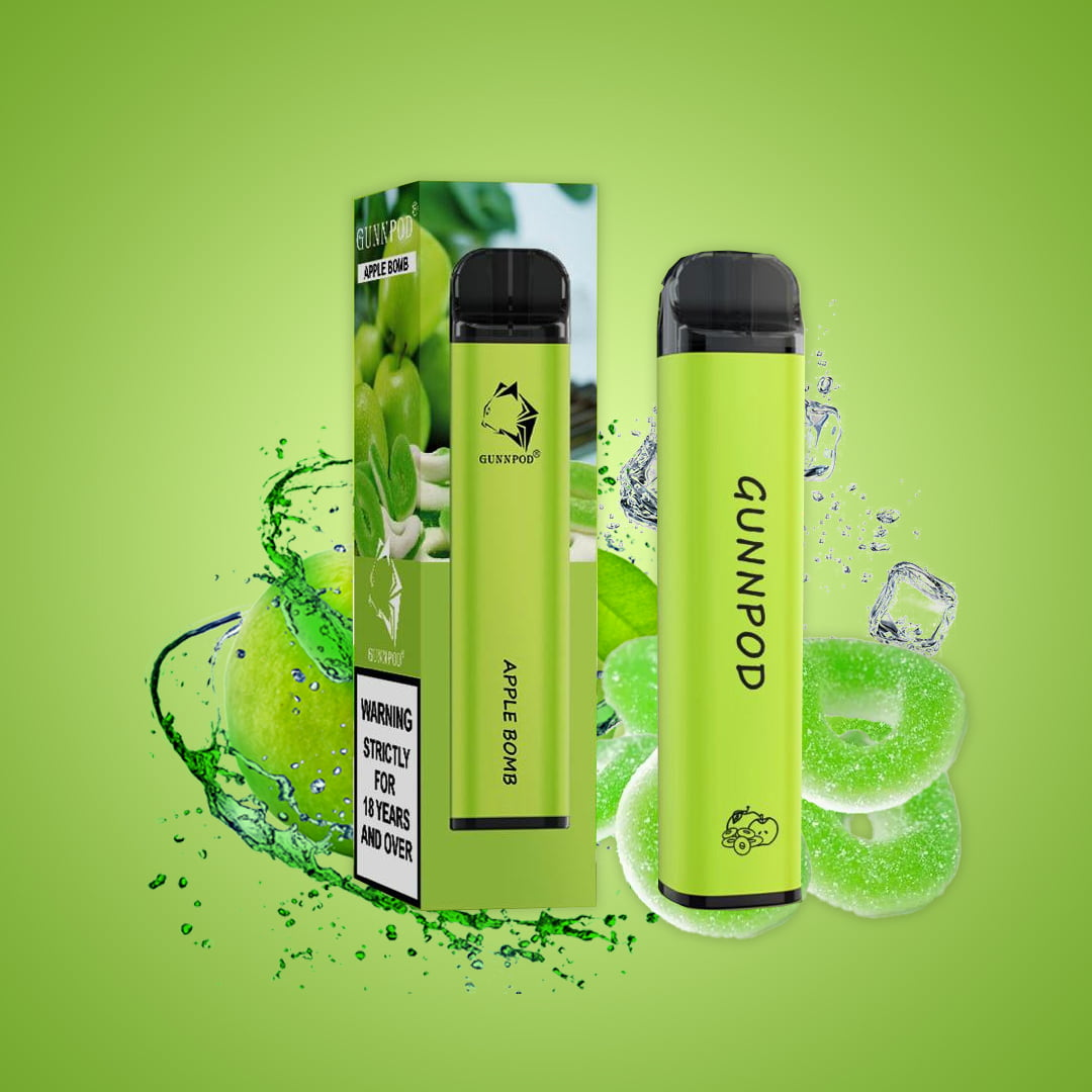 Gunnpod Classic 2000 Puffs Apple Bomb