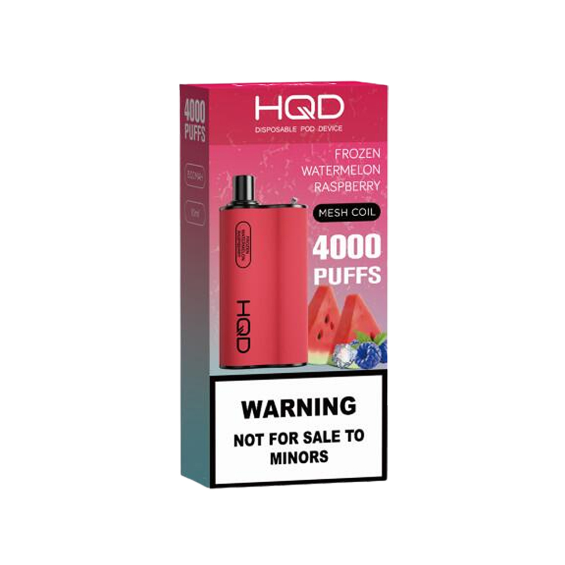HQD Box 4000 Puffs – Frozen watermelon raspberry