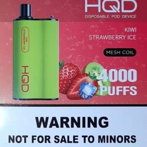 HQD Box 4000 Puffs – Kiwi strawberry ice
