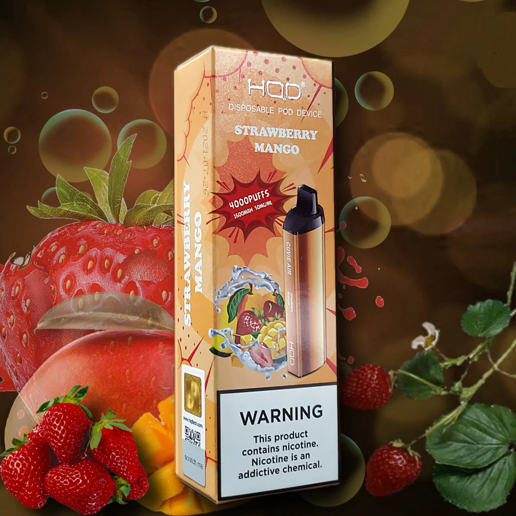 HQD Cuvie Air 4000 Puffs (Rechargeable) – Strawberry Mango