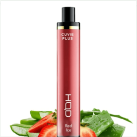 HQD Cuvie Plus – 1200 Puffs Vape – Red Ice (Strawberry ice)