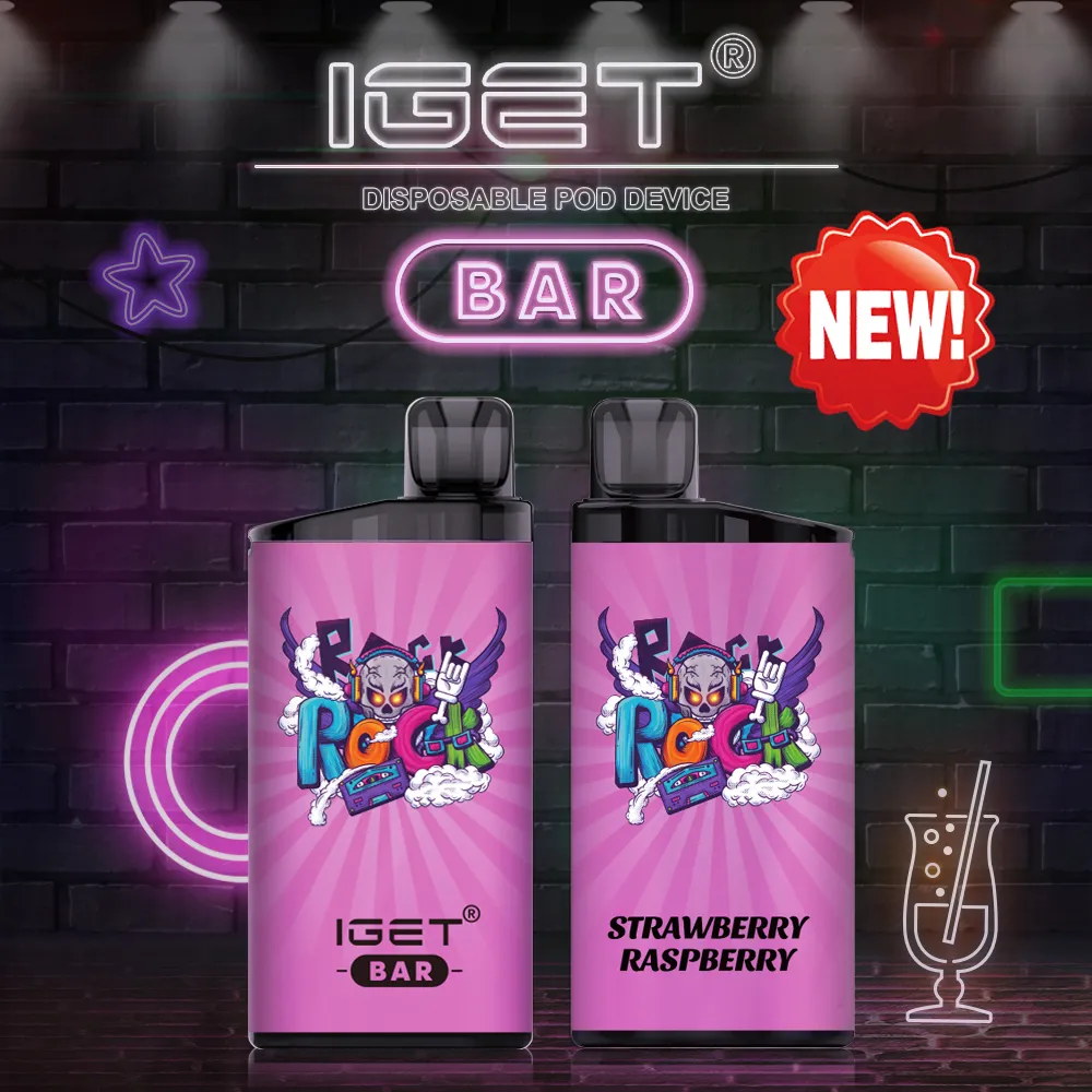 IGET Bar 3500 Puffs Strawberry Raspberry Ice