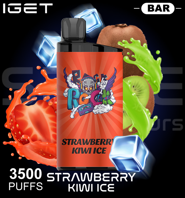 IGET Bar 3500 Puffs Strawberry Kiwi Ice