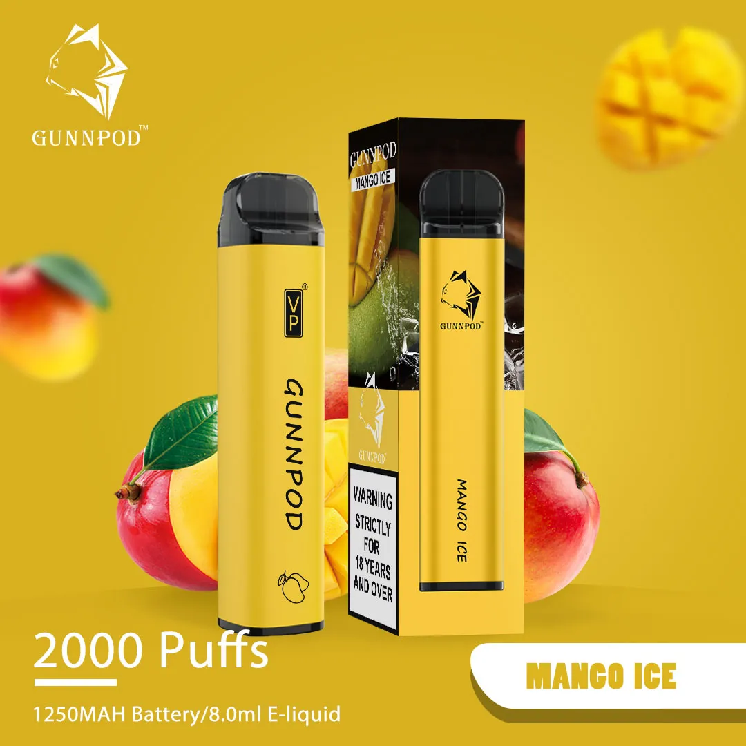 Gunnpod Classic 2000 Puffs Mango Ice