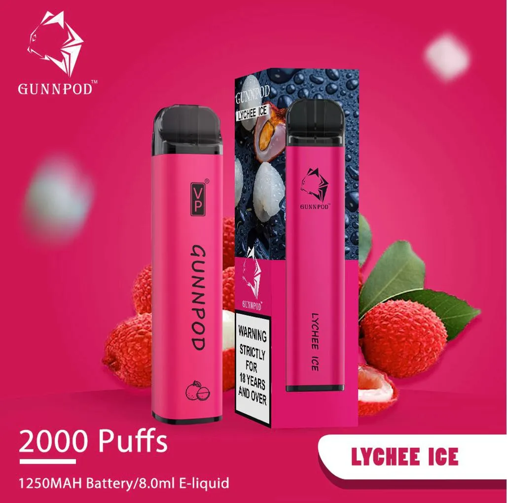 Gunnpod Classic 2000 Puffs Lychee Ice