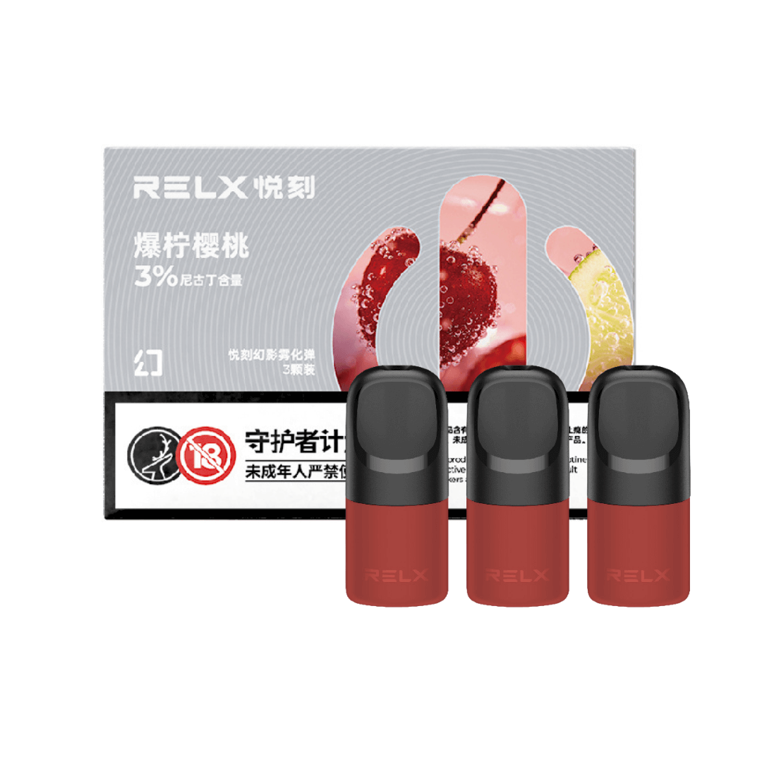 RELX Phantom POD Lime Cherry 3 pods packed