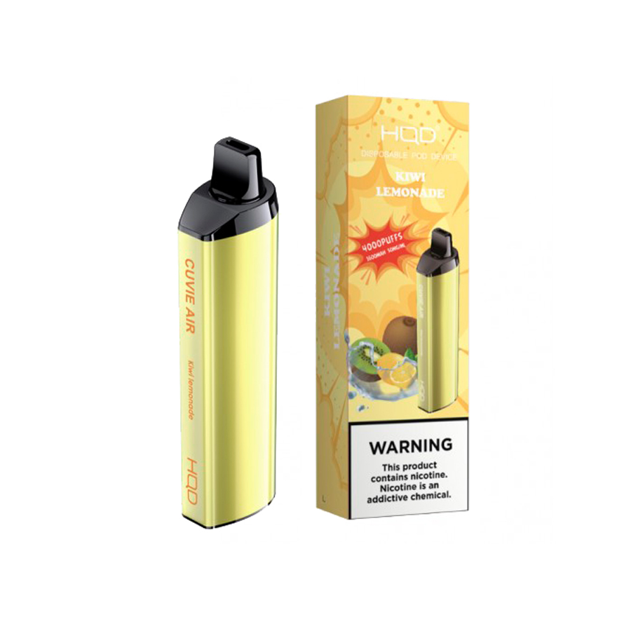 HQD Cuvie Air 4000 Puffs (Rechargeable) – Kiwi Lemonade