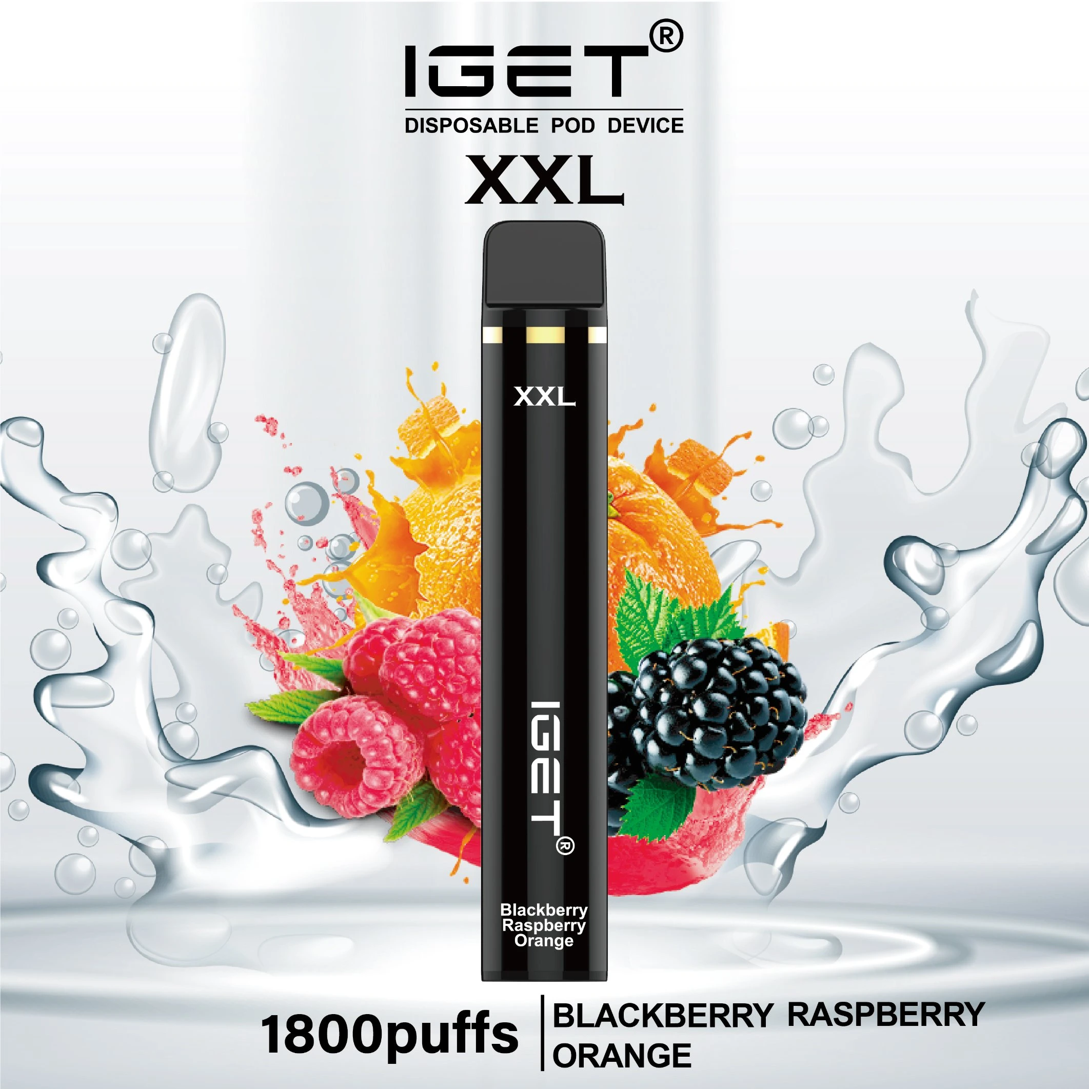 IGET XXL 1800 Puffs Blackberry Raspberry Orange