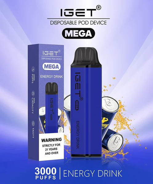 IGET Mega 3000 Puffs Blackberry Energy Drink