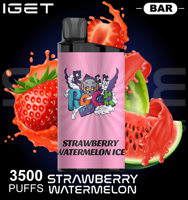 IGET Bar 3500 Puffs Strawberry Watermelon Ice