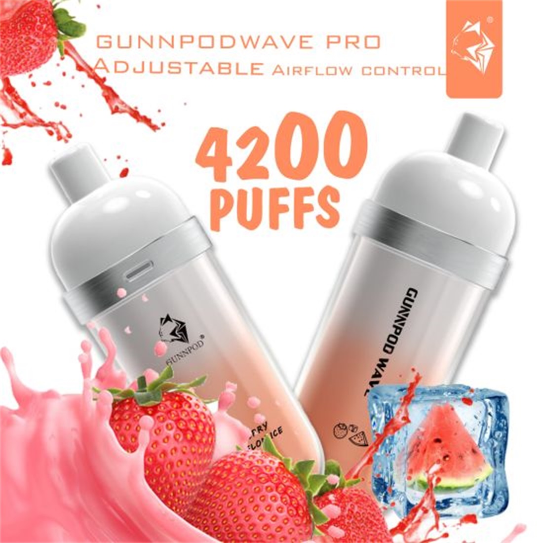 Gunnpod Wave Pro 4200 Strawberry Watermelon