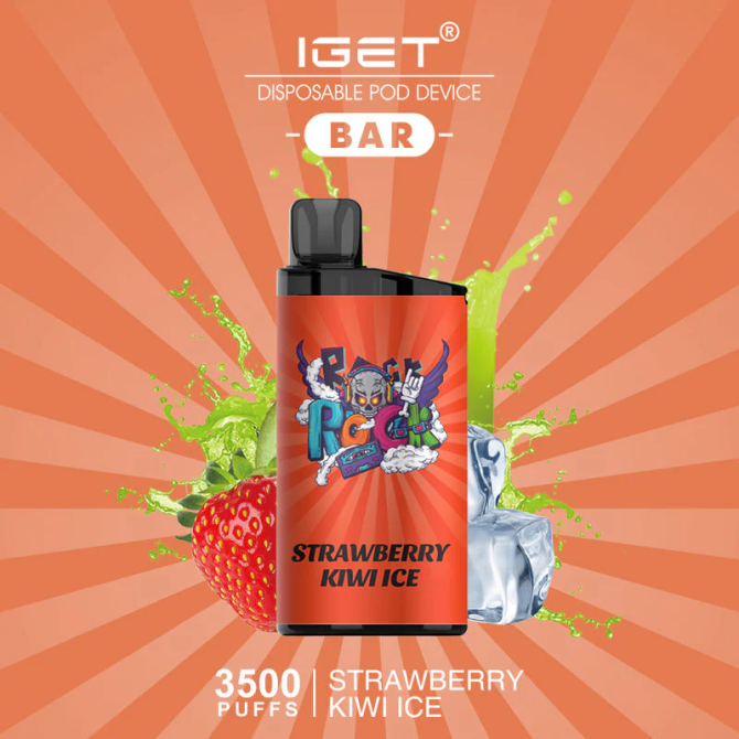 IGET Bar 3500 Puffs Strawberry Kiwi Ice