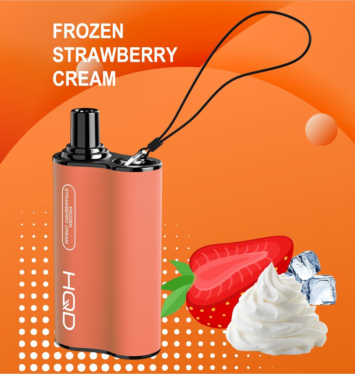 HQD Box 4000 Puffs – Frozen strawberry cream