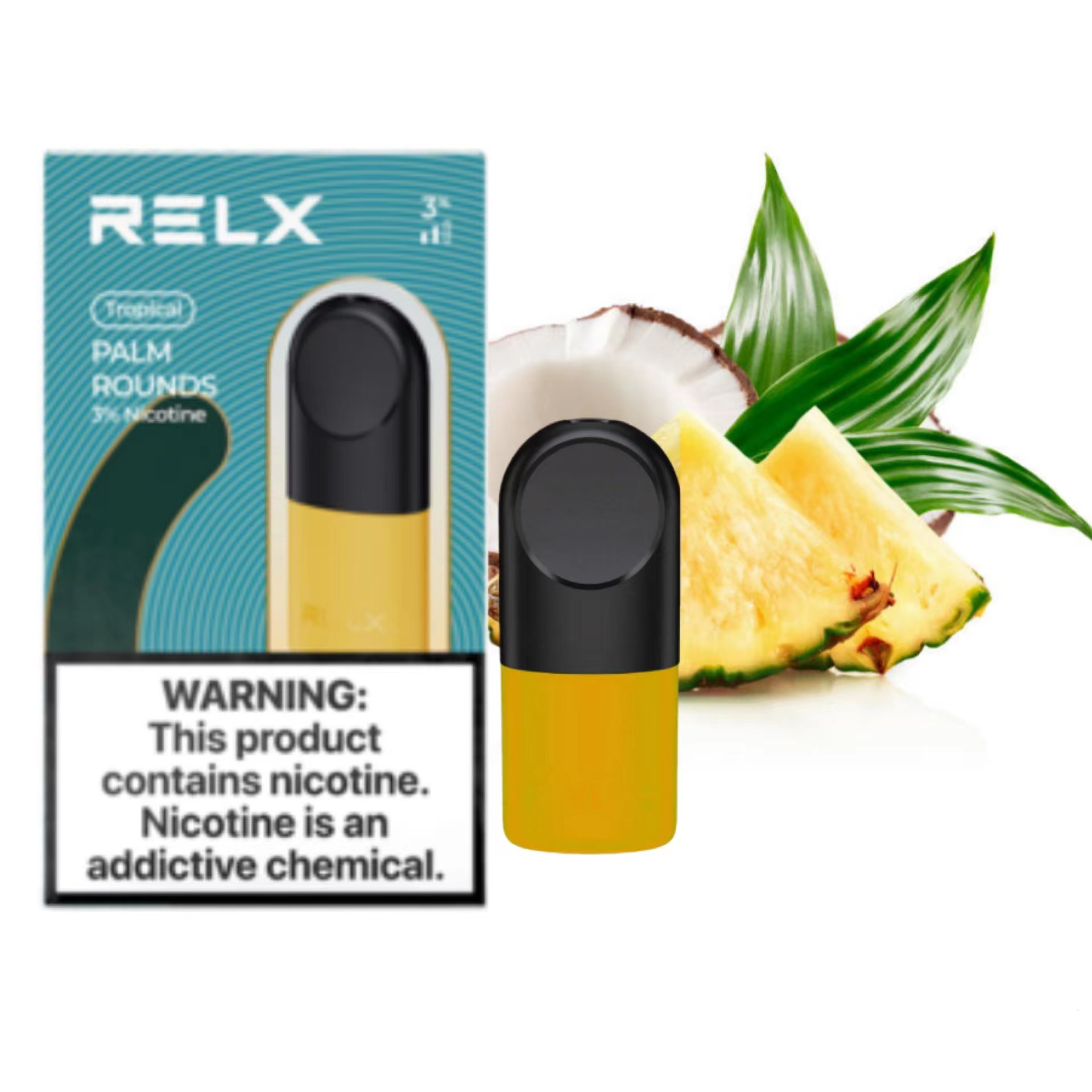 RELX Infinity Pod 3% Palm Rounds (Pineapple Coconut)