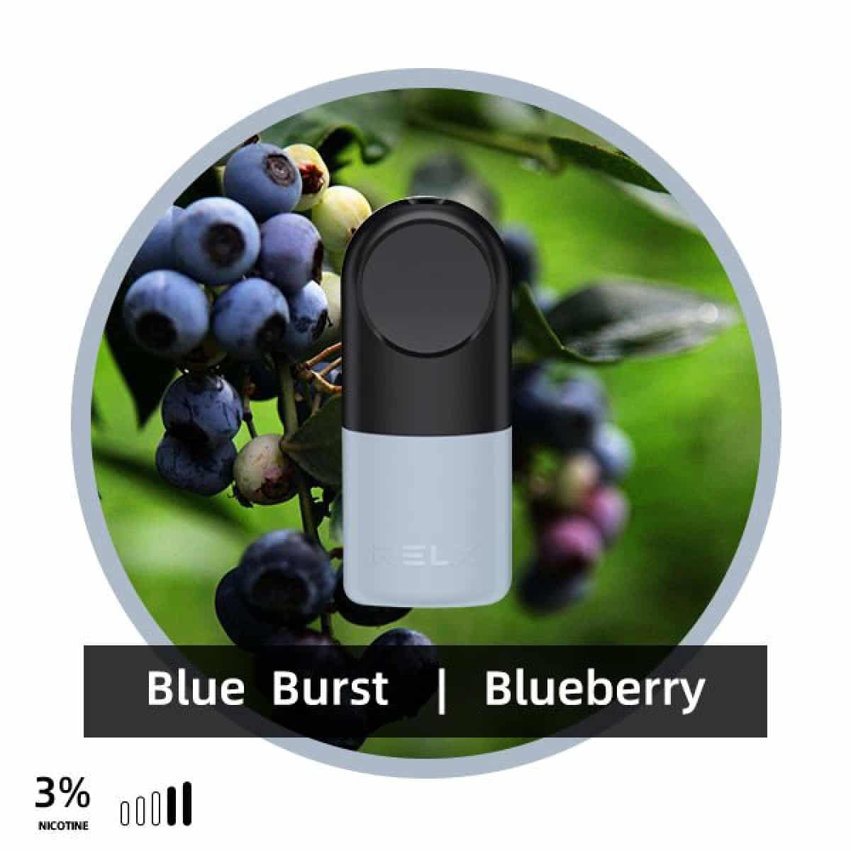 RELX Infinity Pod 3% Blue Burst (Blueberry ice) New