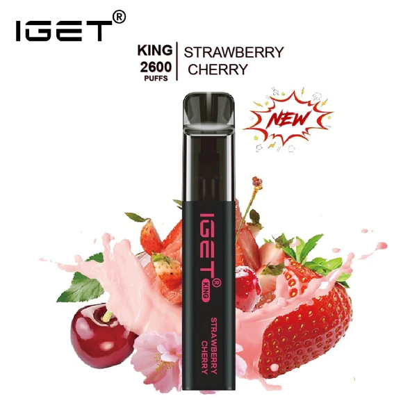 IGET King 2600 Puffs Strawberry Cherry