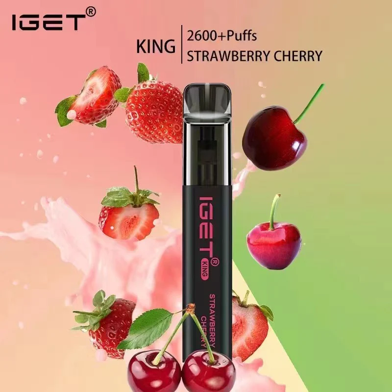 IGET King 2600 Puffs Strawberry Cherry
